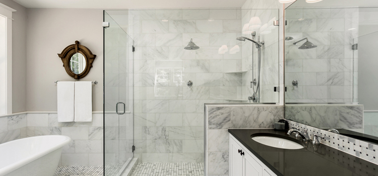 bathroom shower door installation in Southchase
