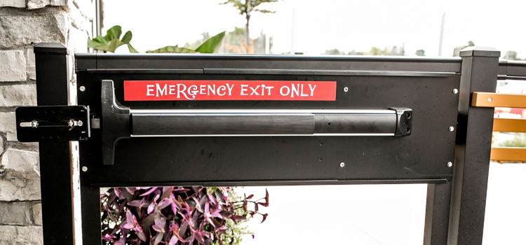 emergency push bar installation in Southchase
